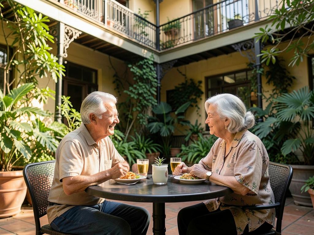 Happy retirees enjoying life in Louisiana