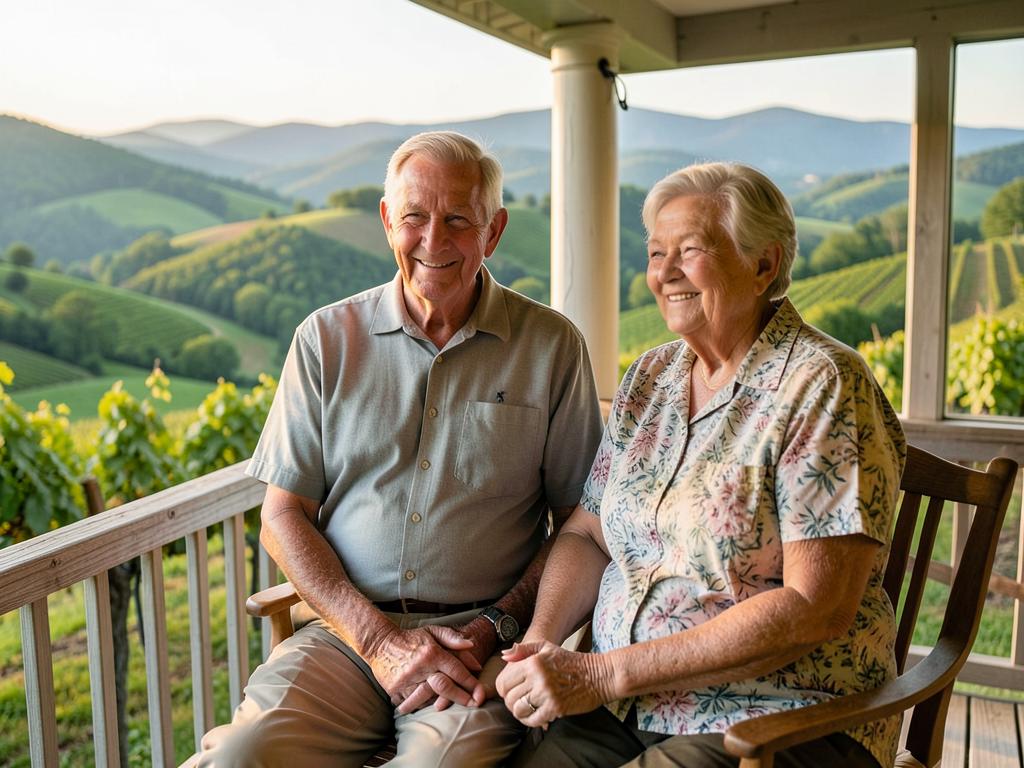 Happy retirees enjoying life in Virginia